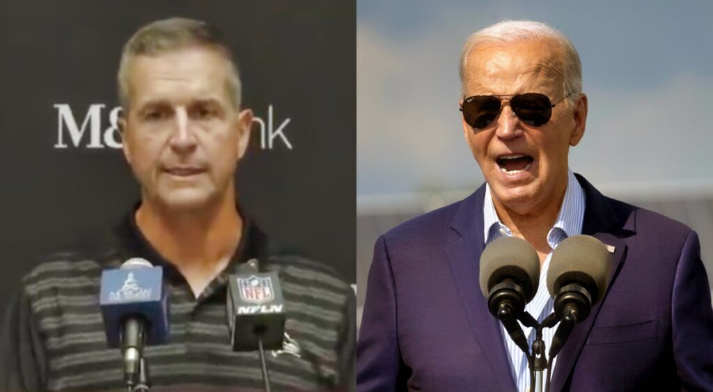 John Harbaugh and Joe Biden