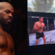 Jon Jones watching Stipe Miocic vs. Francis Ngannou