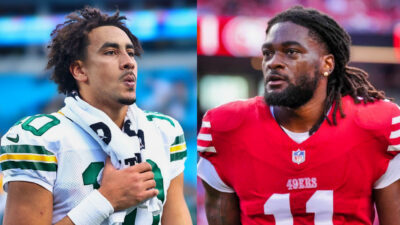 Potential First-Time Pro Bowler From The Top NFL Teams: Jordan Love[L] and Brandon Aiyuk [R]