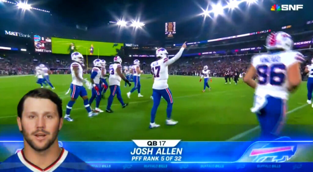 Josh Allen SNF player intro