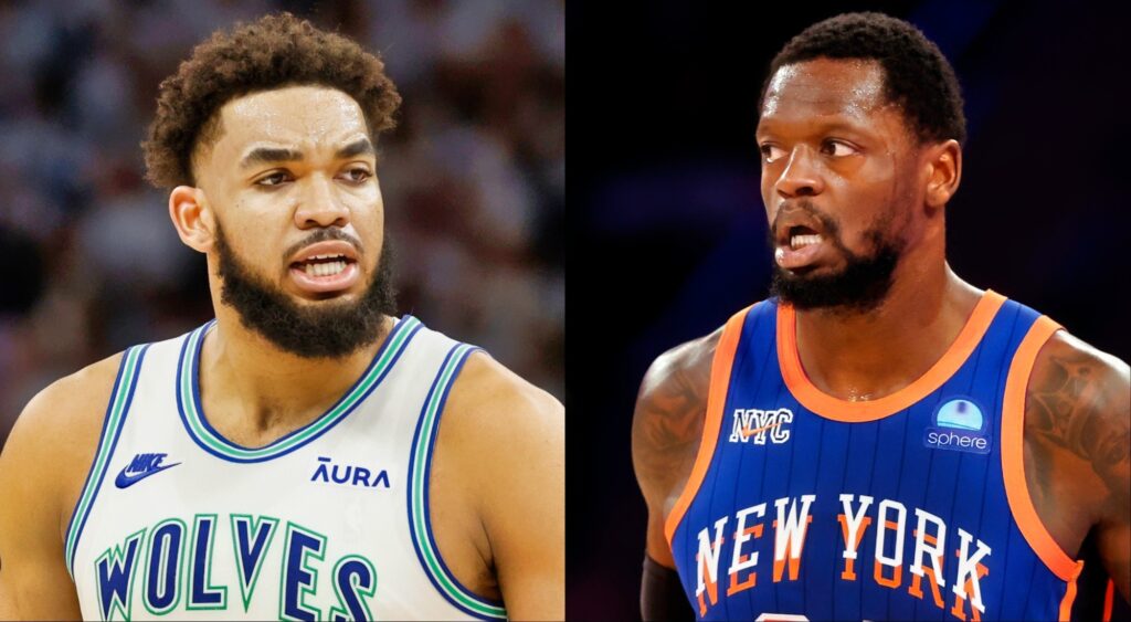 Former NBA guard calls Karl-Anthony Towns an 'upgrade' over Julius Randle for the Knicks.