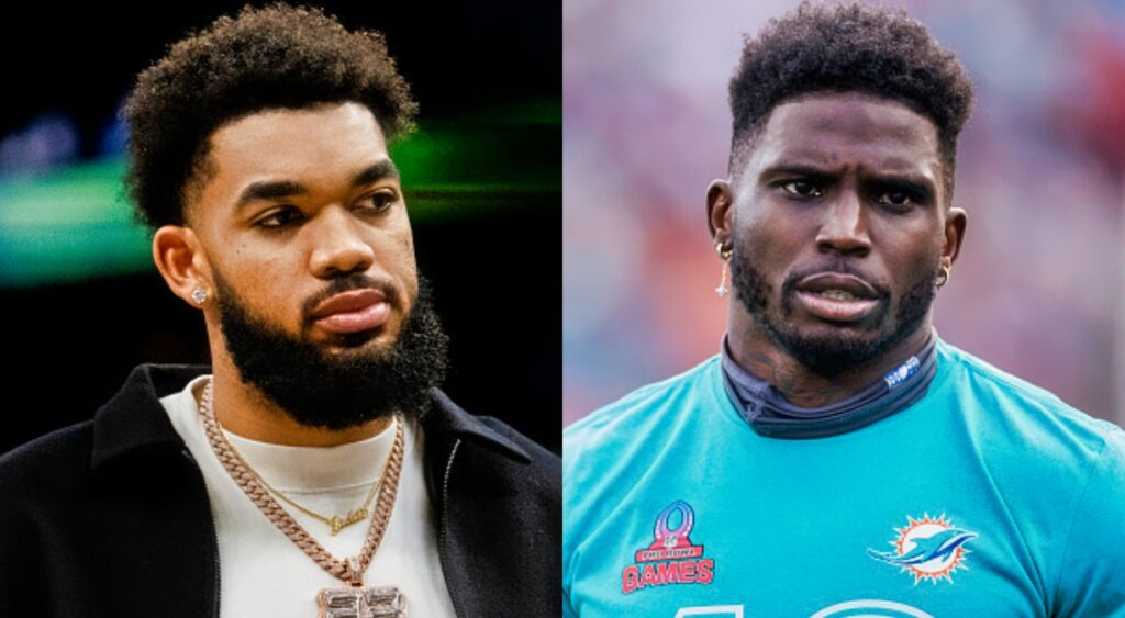 Karl-Anthony Towns recently responded to the video of Miami Dolphins wide receiver Tyreek Hill's arrest