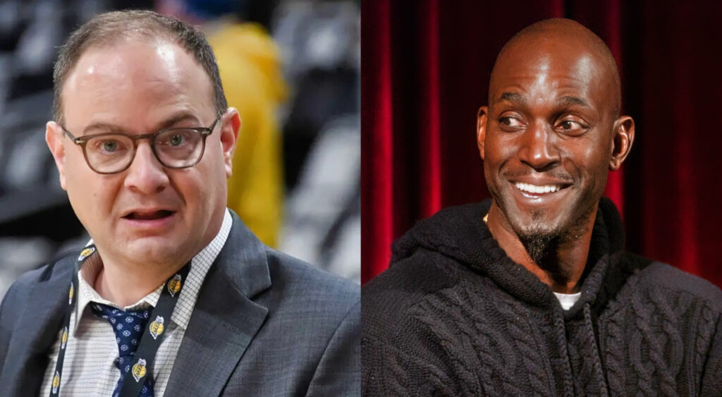 Kevin Garnett Presents A Surprising Reason Why "Top Dog" Adrian Wojnarowski Became A NCAA Team GM