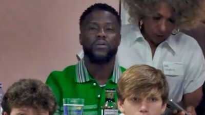 Kevin Hart watching tennis