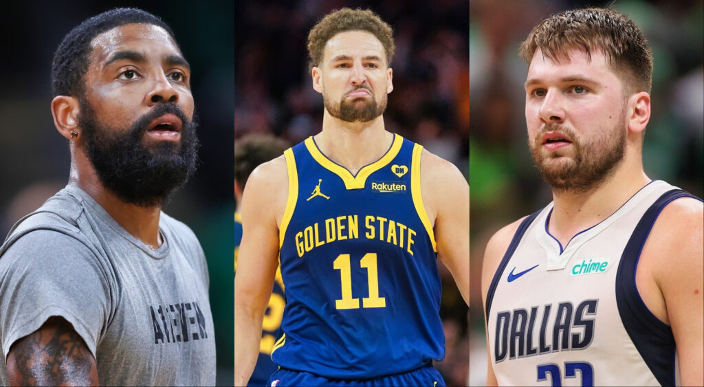 Kyrie Irving, Luka Dončić, and Klay Thompson are part of the projected starting five for 2025