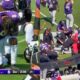 Lamar Jackson and Ravens players kneeling