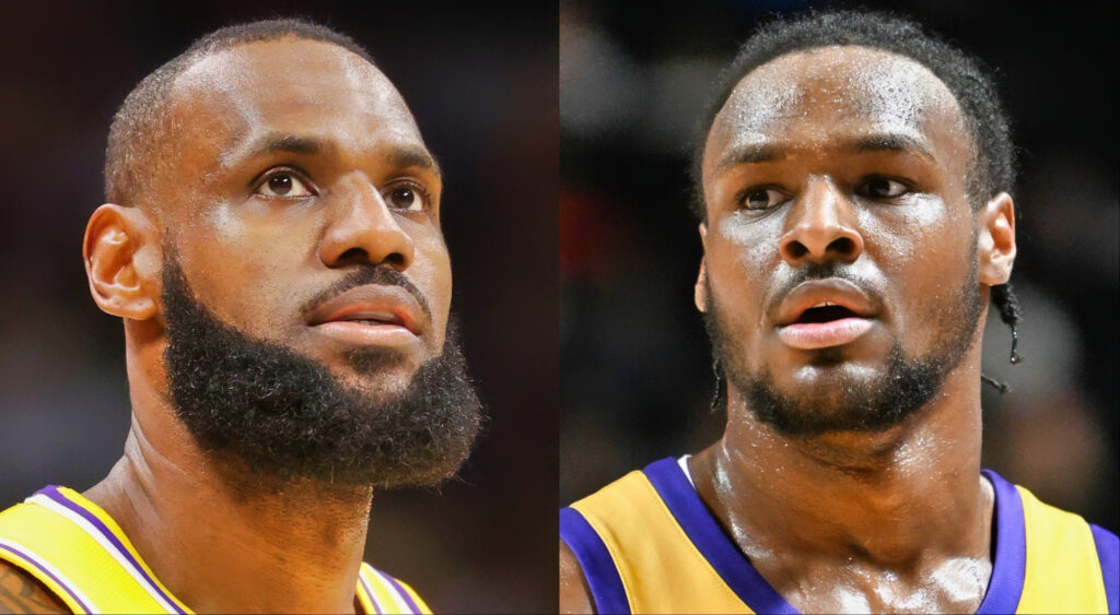 LeBron James and Bronny James will be playing together for the Los Angeles Lakers in the 2024-25 season.