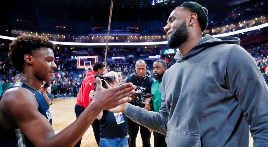 LeBron James shares excitement of sharing court with Bronny