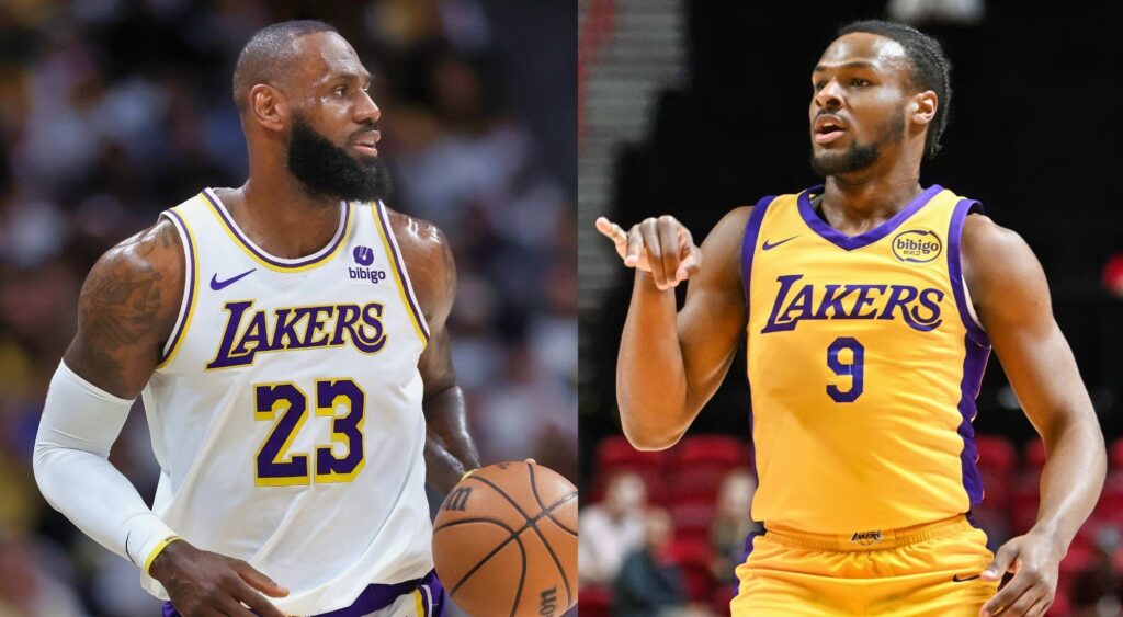 Lakers GM shared trash talking between LeBron James and Bronny