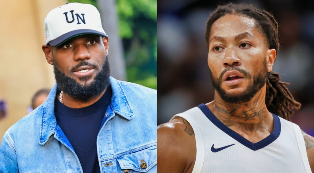 LeBron James honors Derrick Rose as he retires from the NBA.