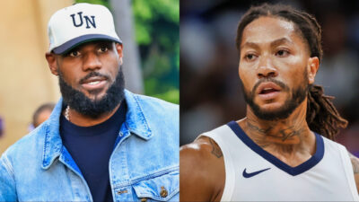 LeBron James honors Derrick Rose as he retires from the NBA.