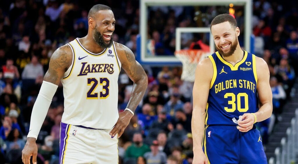 LeBron James and Stephen Curry mock trade