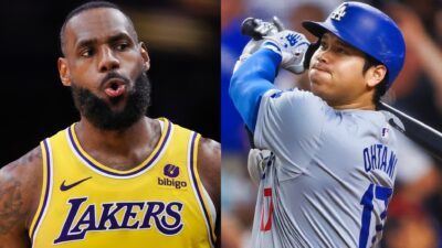 NBA superstar LeBron James is shocked by MLB star Shohei Ohtani's record-breaking performance against the Detroit Tigers