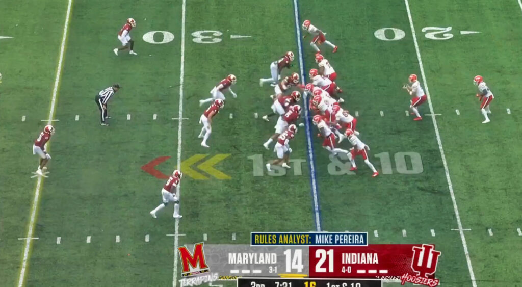 Still from Maryland-Indiana for article on Roman Hemby