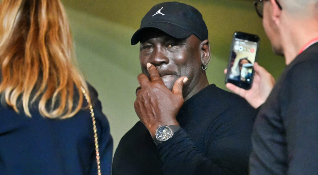 Michael Jordan Spotted At Barcelona vs. Monaco UCL Game