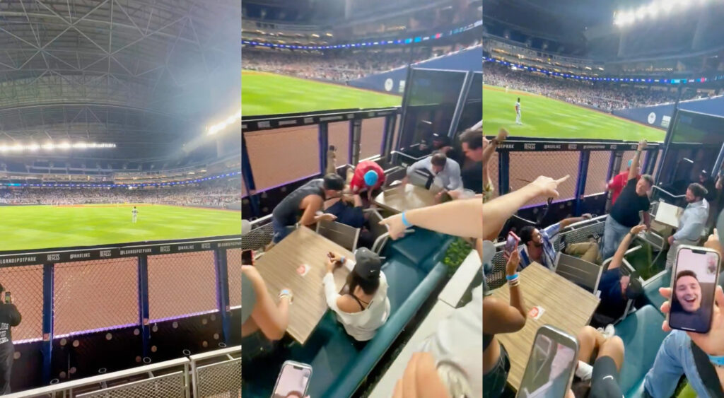 Fans trying to get Shohei Ohtani's 50-50 ball