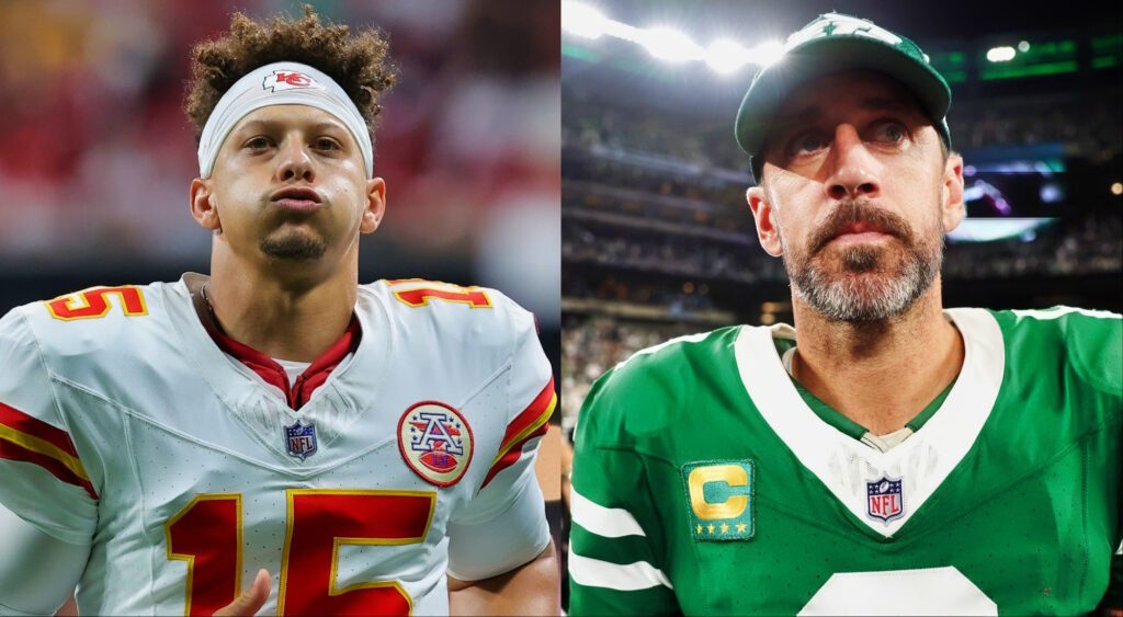 Patrick Mahomes and Aaron Rodgers are two of the NFL's best quarterbacks.