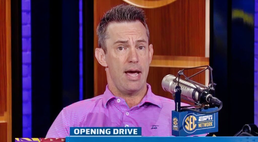 Peter Burns reporting on the SEC Network