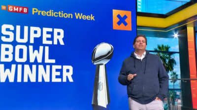 Peter Schrager delivering Super Bowl predictions