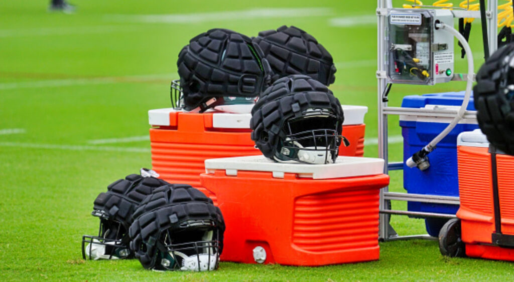 Philadelphia Eagles Training Camp with the caps