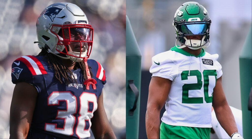 Rhamondre Stevenson and Breece Hall will likely play for their sides in the Patriots vs. Jets game.