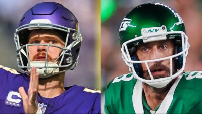 Sam Darnold and Aaron Rodgers are key players in the upcoming Vikings vs. Jets game.