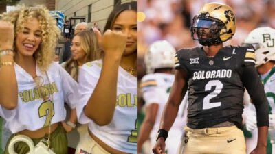 Photos of Models at Colorado game & Shedeur Sanders in Colorado gear