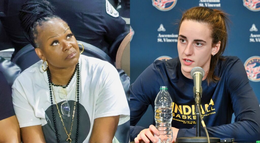 Sheryl Swoopes and Caitlin Clark