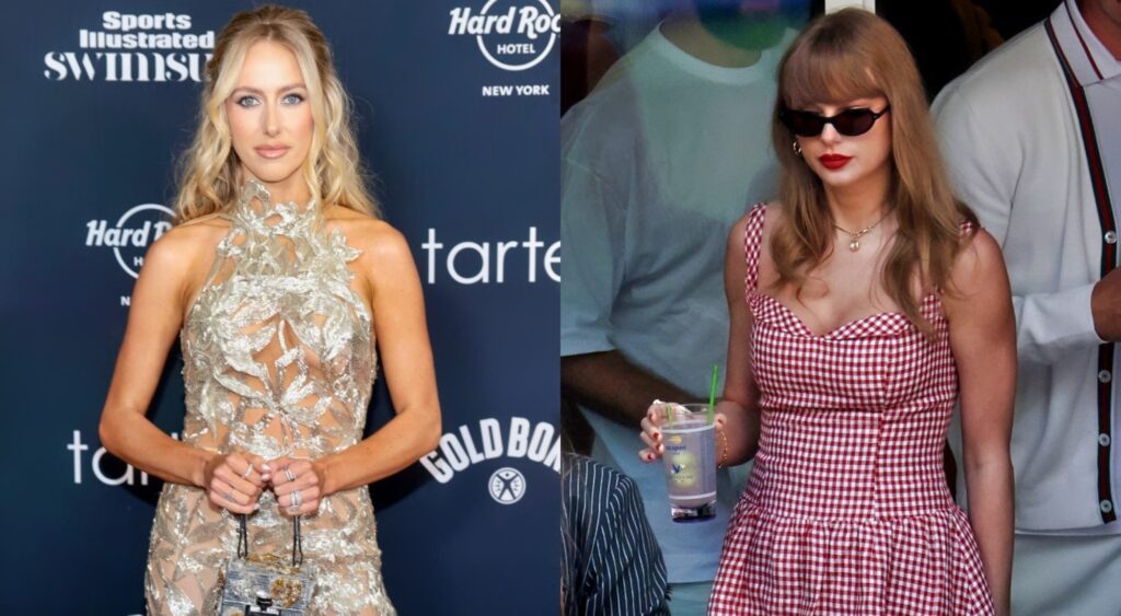 Taylor Swift at US Open and Brittany Mahomes posing