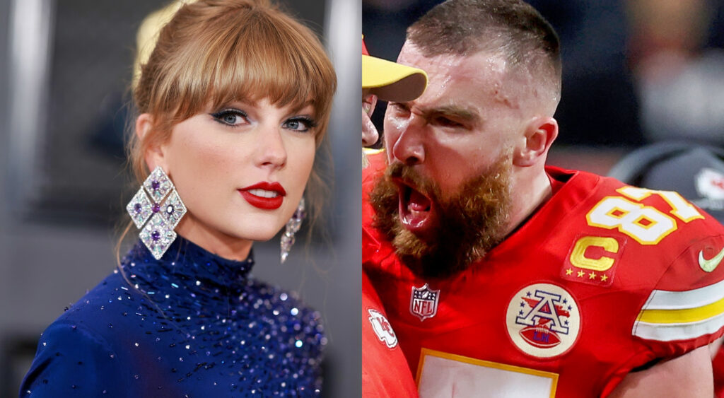 Photos of Taylor Swift and Travis Kelce