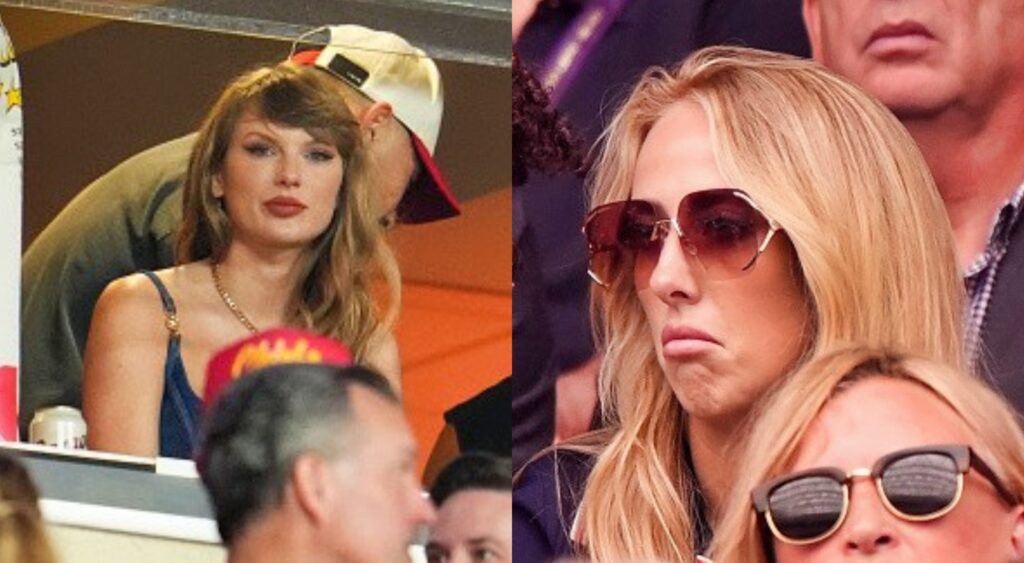 Taylor Swift at chiefs game and Brittany Mahomes at the US Open