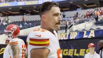 Travis Kelce sporting new haircut