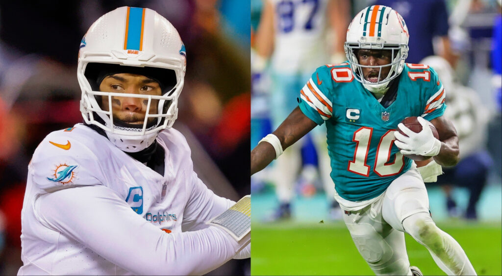 Tua Tagovailoa and Tyreek Hill are key players in the upcoming Dolphins vs. Bills game.