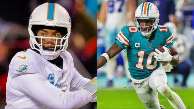 Tua Tagovailoa and Tyreek Hill are key players in the upcoming Dolphins vs. Bills game.