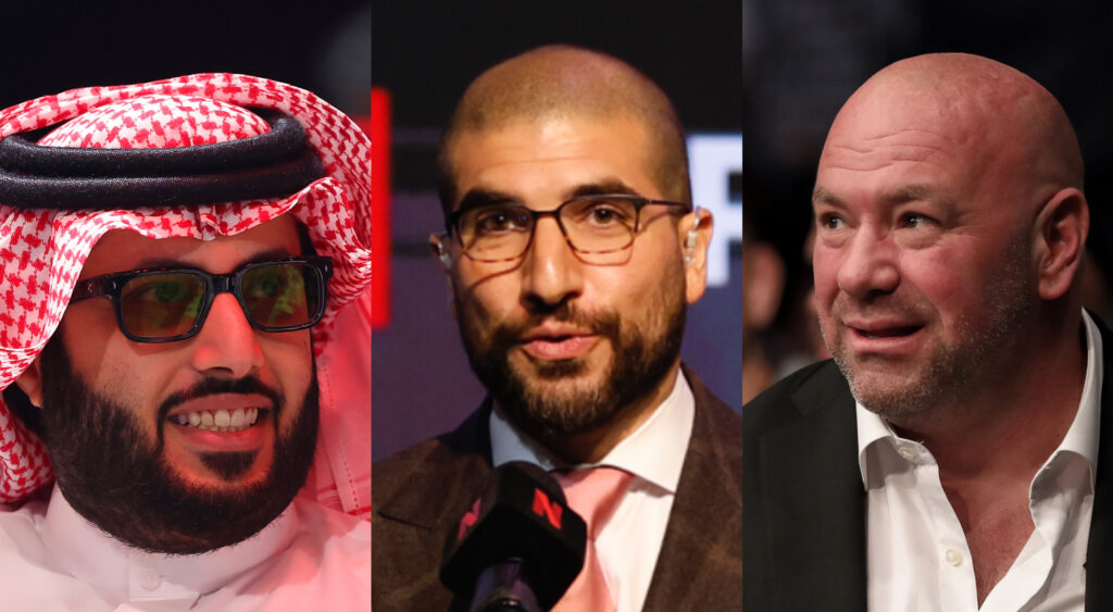 Turki Alalshikh want to bring peace between Ariel Helwani and Dana White