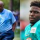 Tyreek Hill in uniform and Charles Barkley on golf course