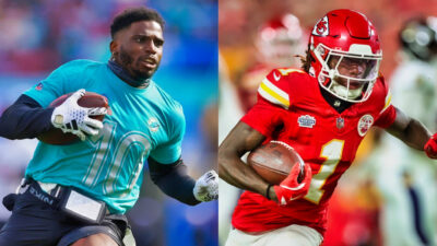 Fastest Active Player in NFL, Tyreek Hill and Xavier Worthy