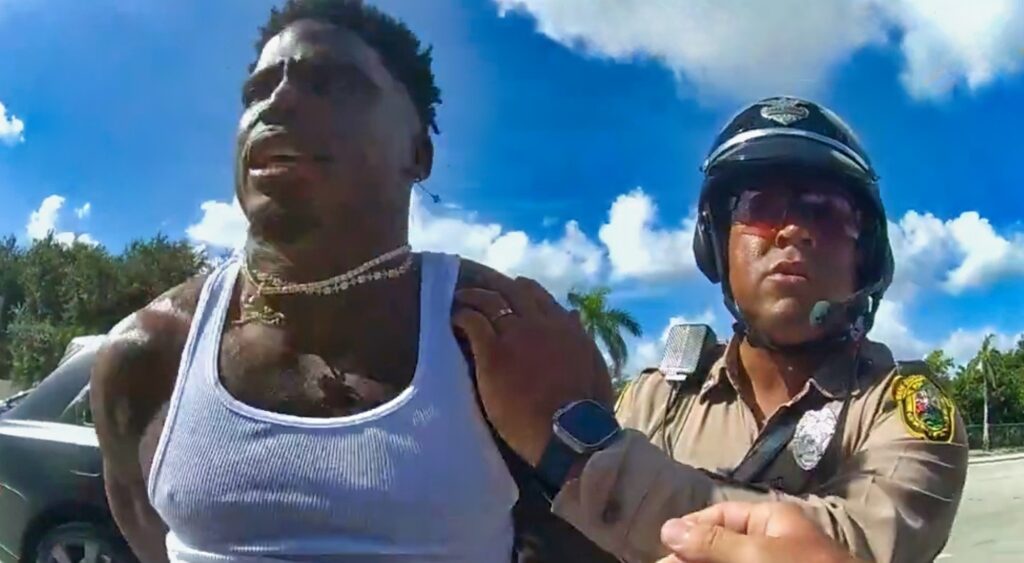 Tyreek hill being arrested by Miami PD