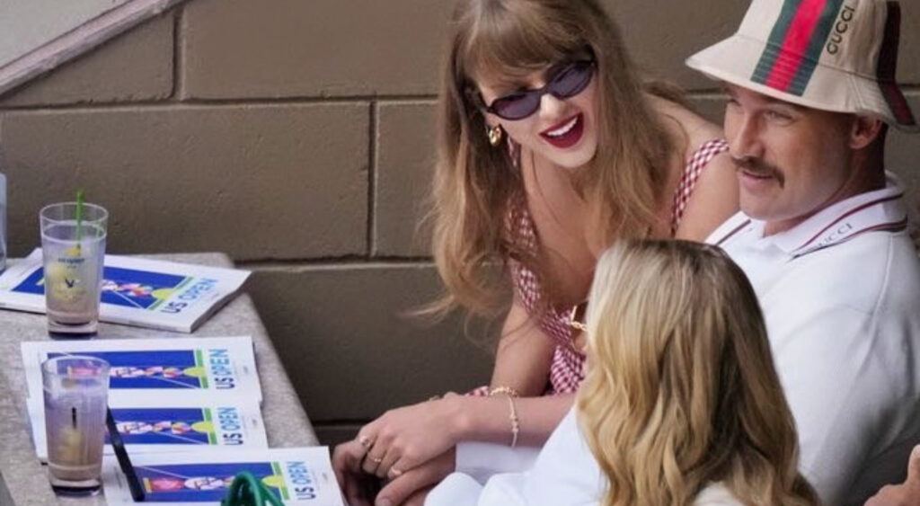 VIDEO: Social Media Detectives Spotted Travis Kelce Doing Something All Men Can Relate To While Watching The US Open With Taylor Swift