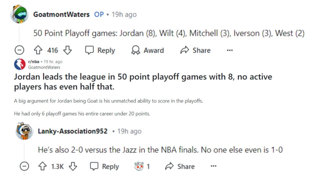 Fans React To Michael Jordan’s Insane Playoff Scoring Feat