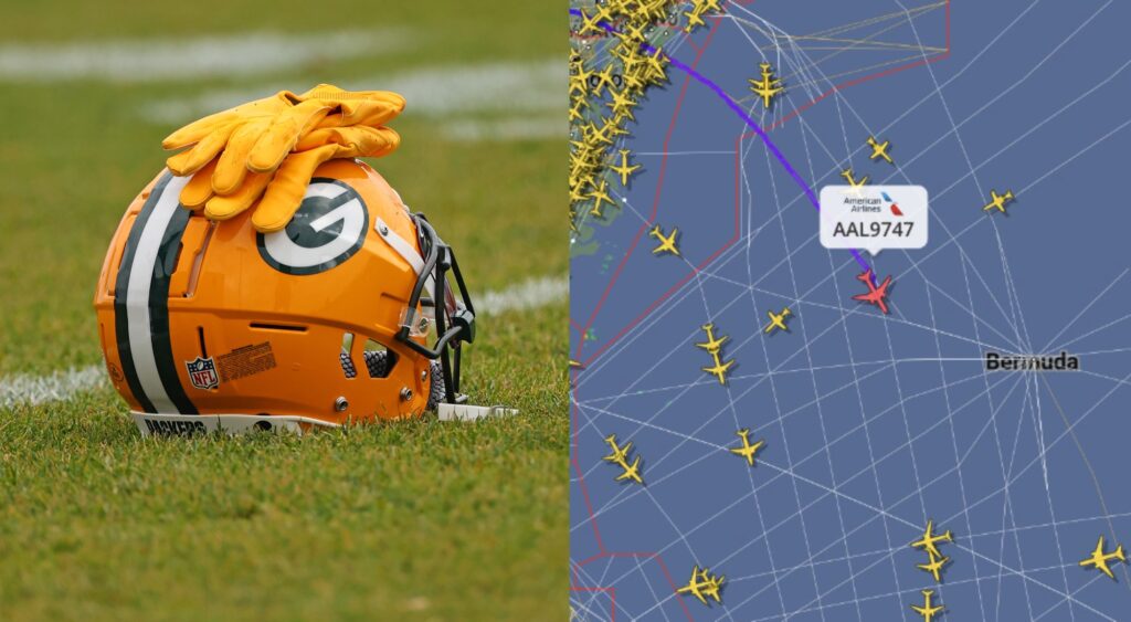 Green Bay Packers flight path