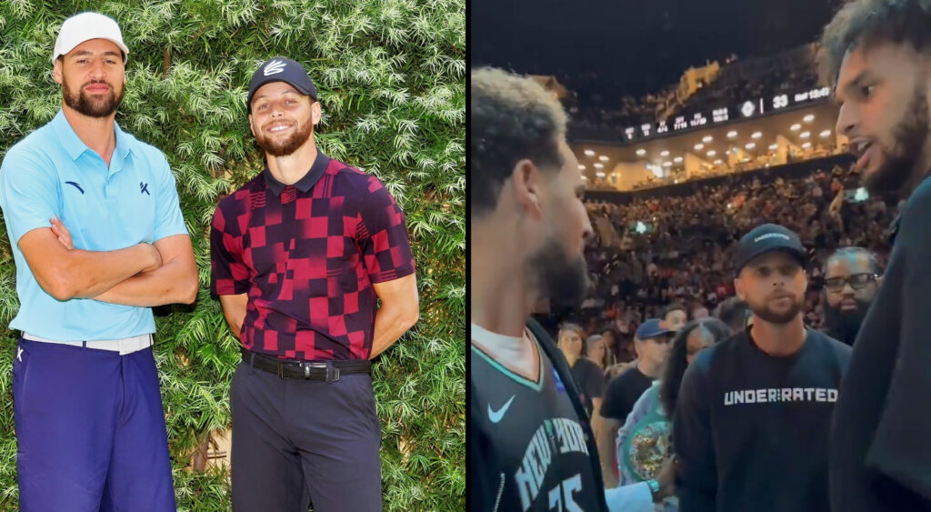 Stephen Curry shares a hilarious reaction towards Klay Thompson and Dereck Lively II