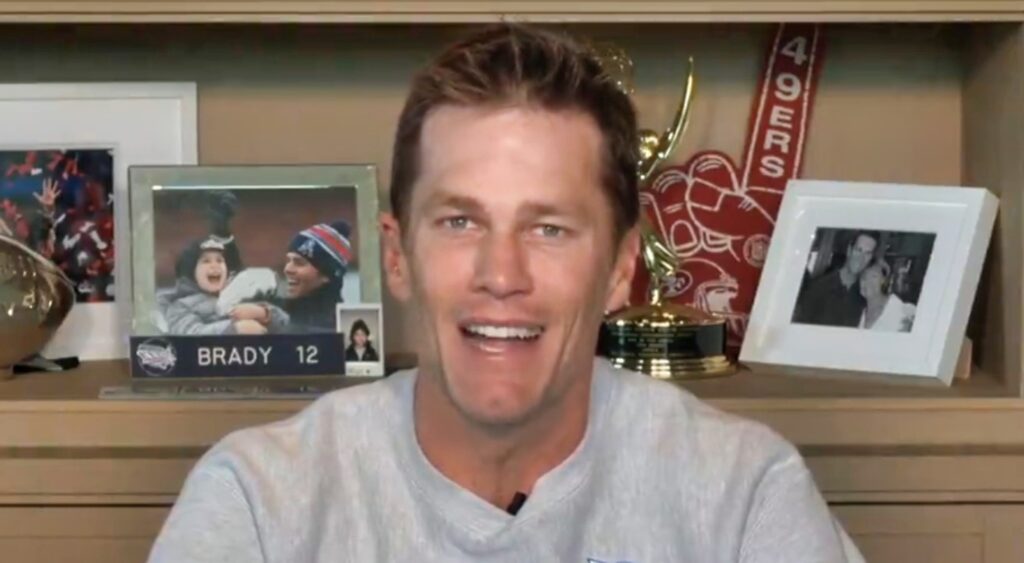 Tom Brady speaking on FOX Sports.