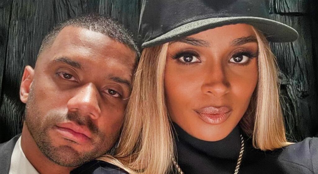 Russell Wilson and Ciara pose for Instagram