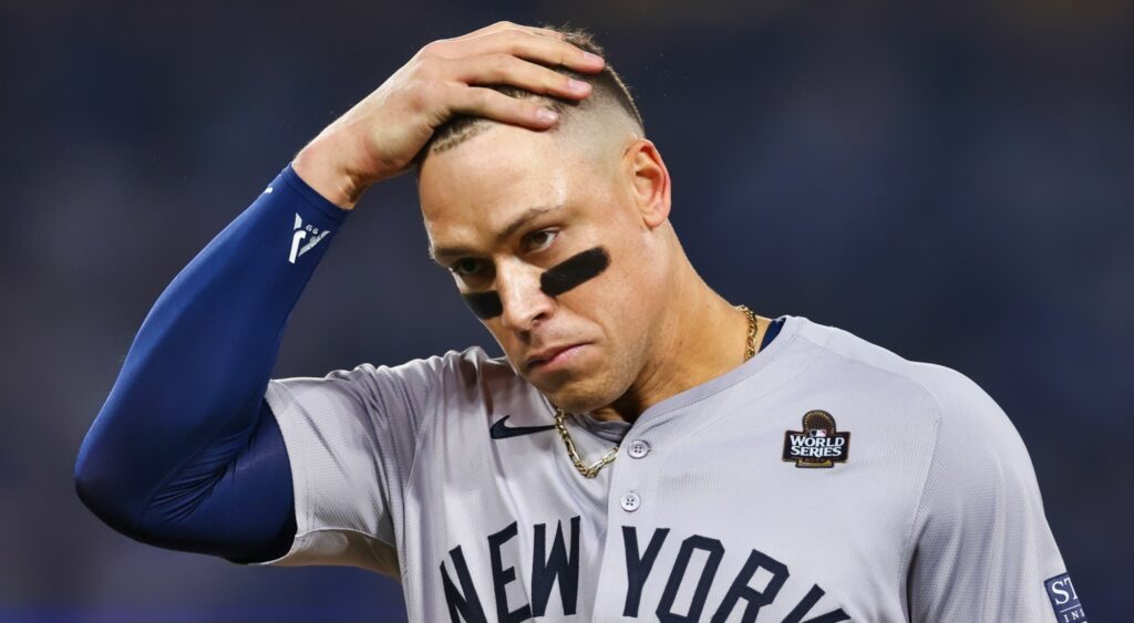 Yankees fans frustrated with Aaron Judge's slumping performance.