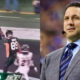 Photo of Texans-Jets game and photo of Adam Schefter in suit