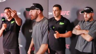 Alexander Volkanovski pranks reporter