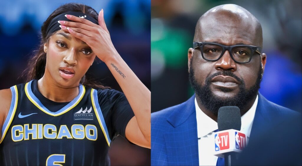 Angel Reese's surprising bet on Shaquille O'Neal missing a free throw had an unexpected outcome.