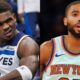 Anthony Edwards engaged in a heated trash-talking exchange with Mikal Bridges