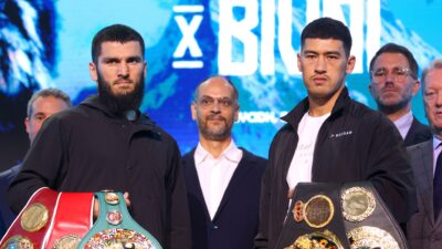 Artur Beterbiev vs. Dmitry Bivol Face off